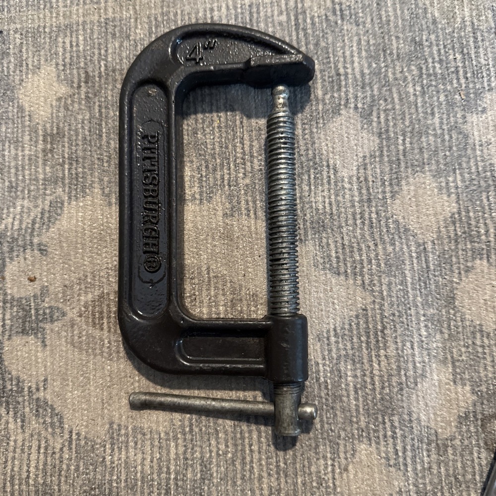 Pittsburgh Industrial C-Clamp 4" Industrial Grade Heavy Duty Cast Iron